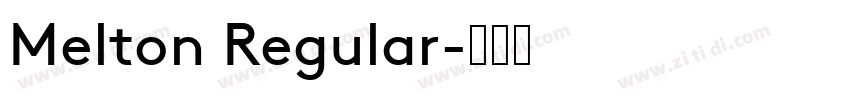 Melton Regular字体转换
